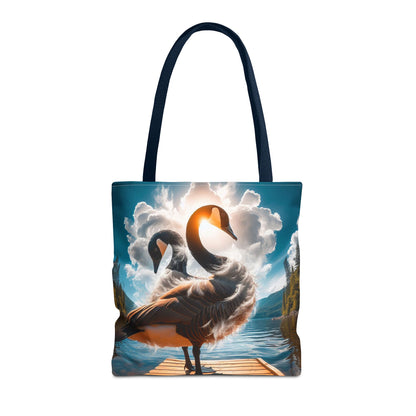 Canadian Geese On A Pier | Tote Bag