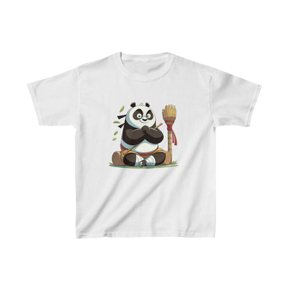 T-shirt en coton épais pour enfants avec motif panda amusant