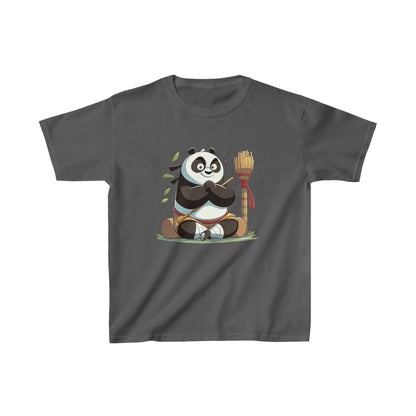 T-shirt en coton épais pour enfants avec motif panda amusant