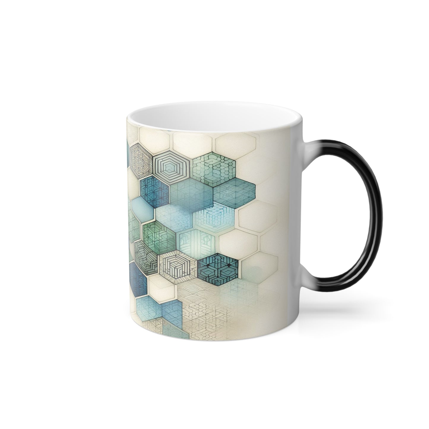 Calming Geometric Design | Color Morphing Mug, 11oz