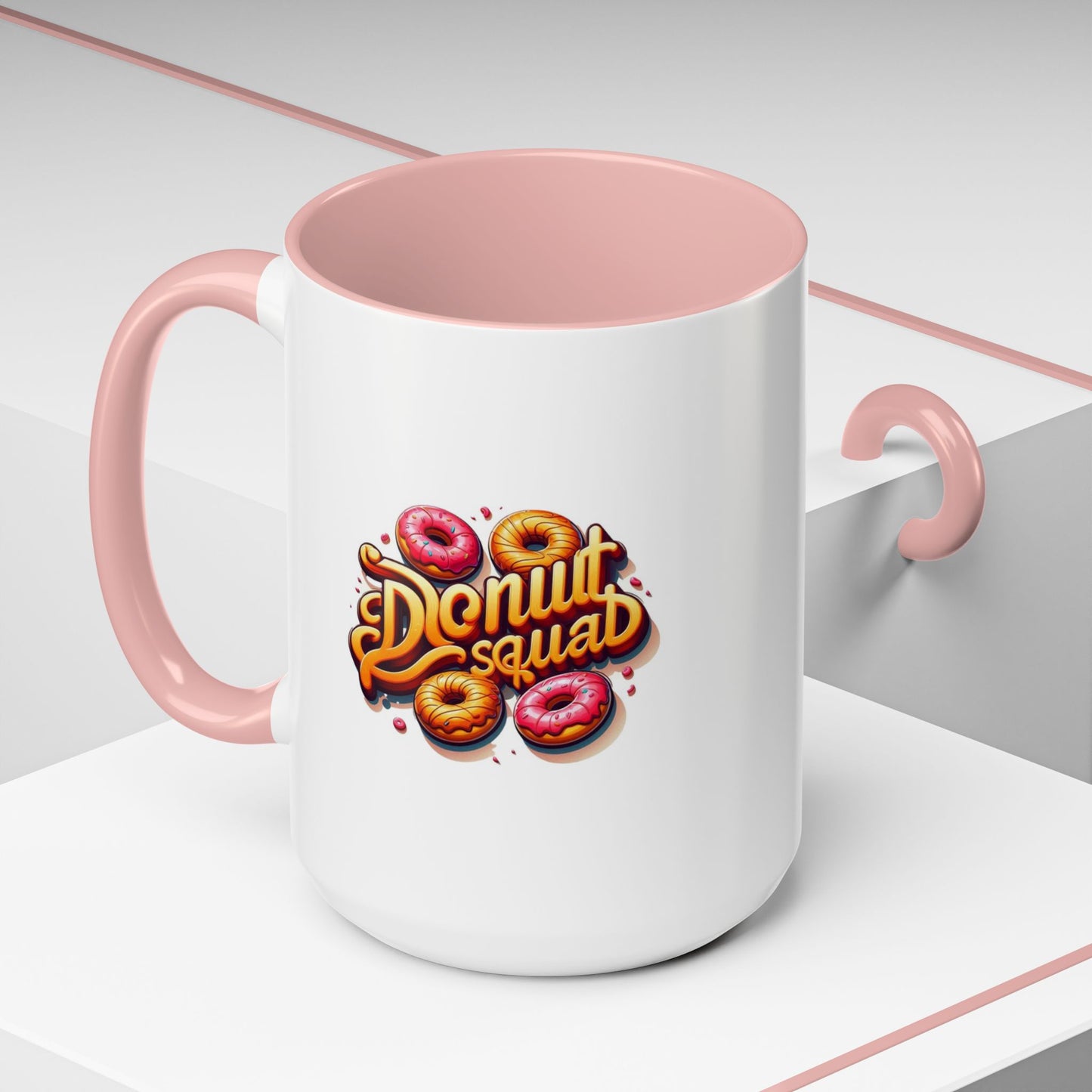 Taza de café con acento de Donut Squad (11 oz y 15 oz)