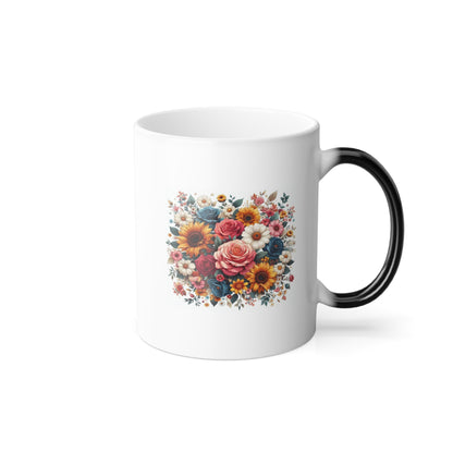 Multicolored Flowers | Color Morphing Mug, 11oz