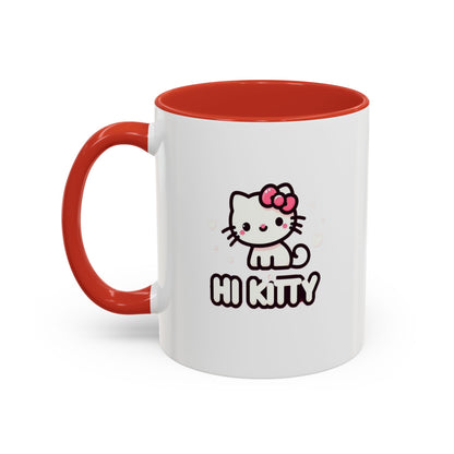 Taza de café con acento de Hi Kitty (11 oz y 15 oz)