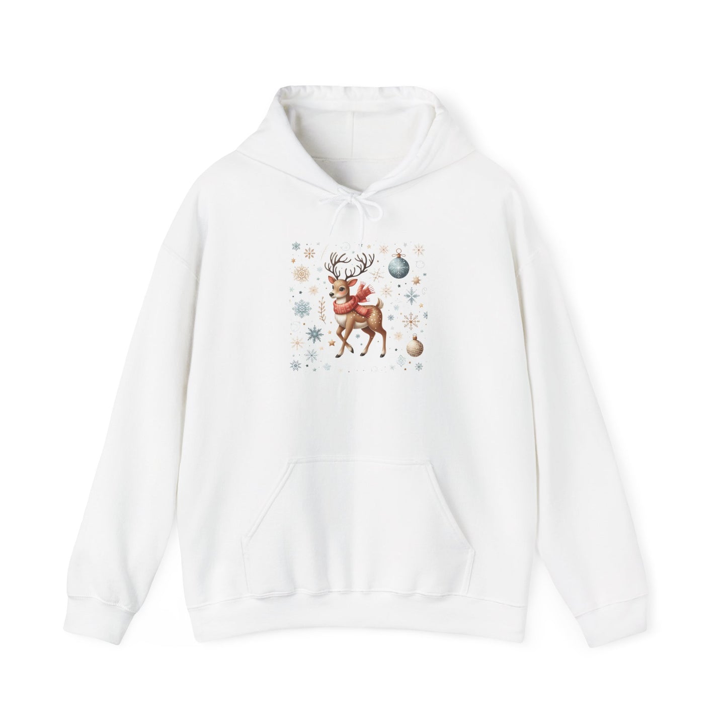 Reindeer in a Festive Mood | Unisex Heavy Blend™ Hooded Sweatshirt