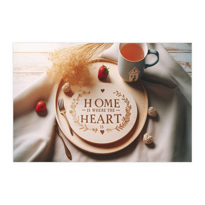 Home is Where the Heart is | Indoor and Outdoor Silk Poster