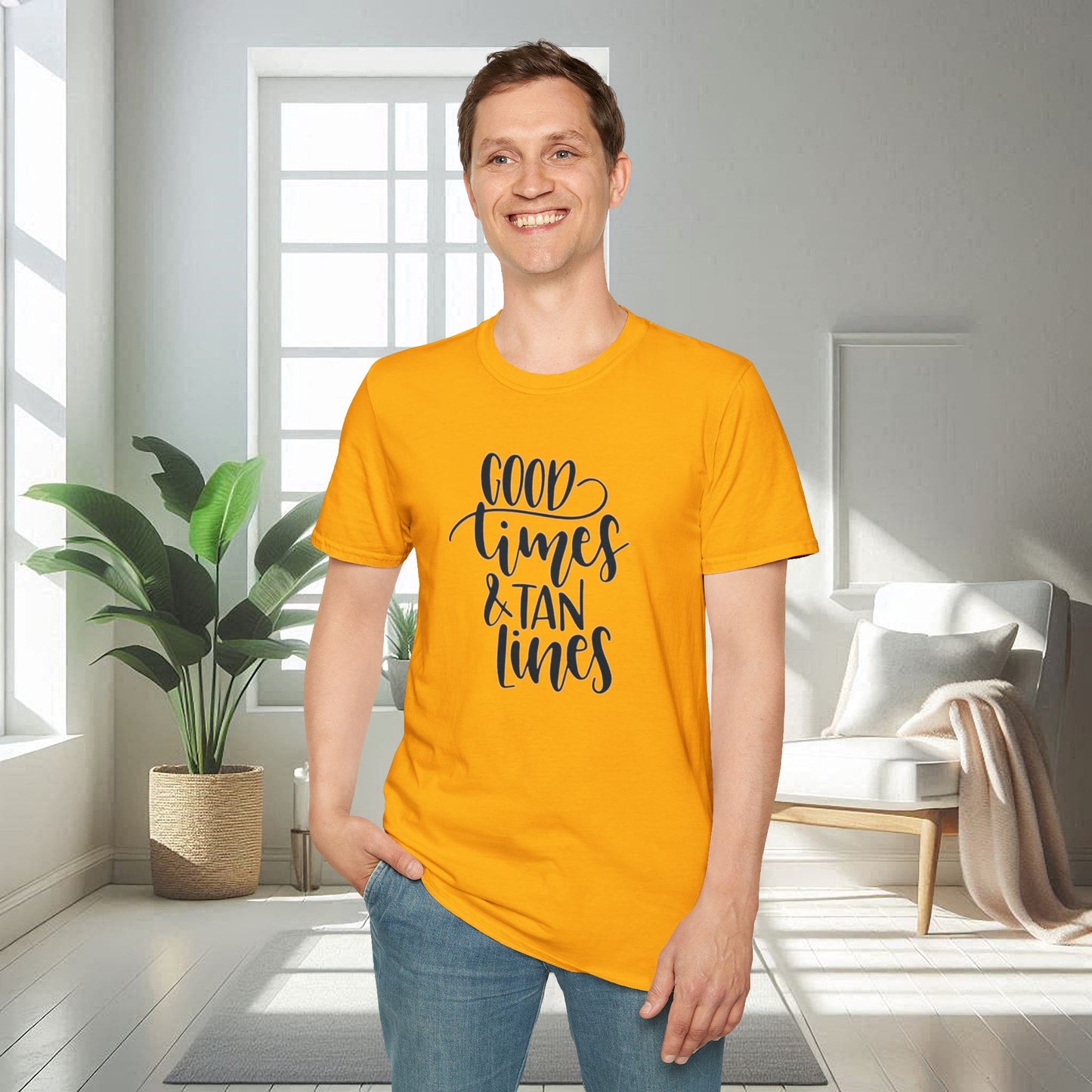 Good times Lignes de bronzage | T-shirt doux unisexe