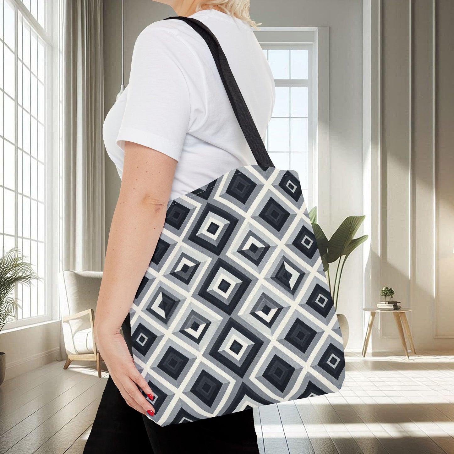 3D Geometric Pattern | Tote Bag