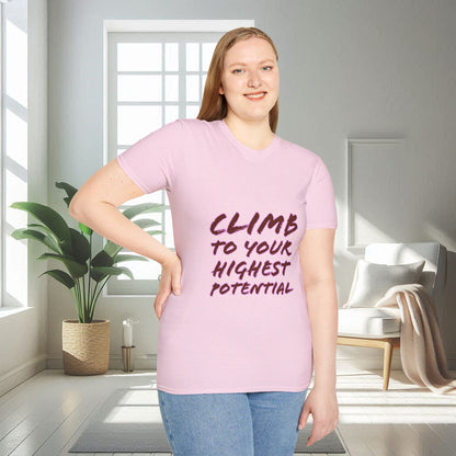 Climb To Your Highest Potential | Unisex Soft T-shirt