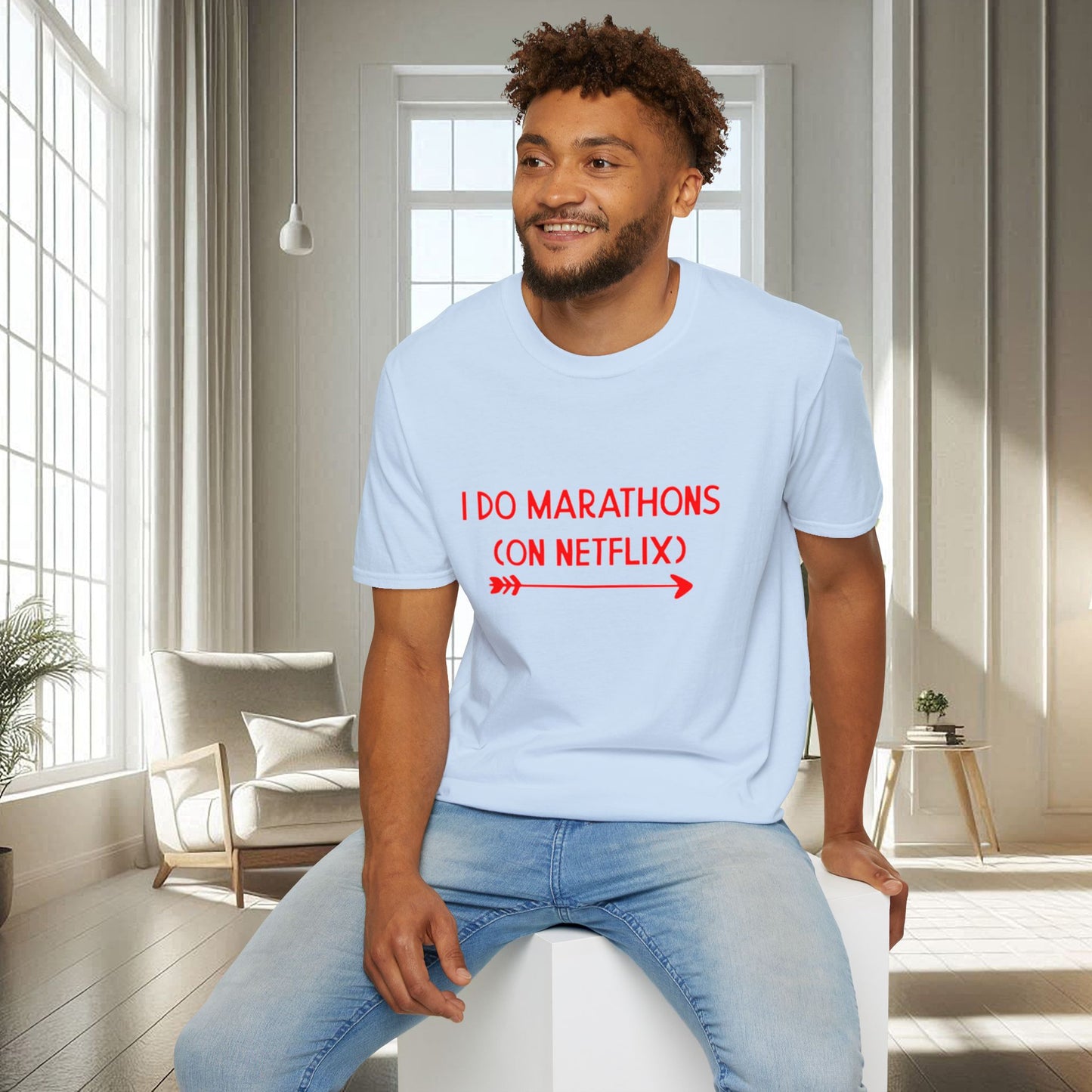 I do Marathons on Netflix | Unisex Soft T-shirt