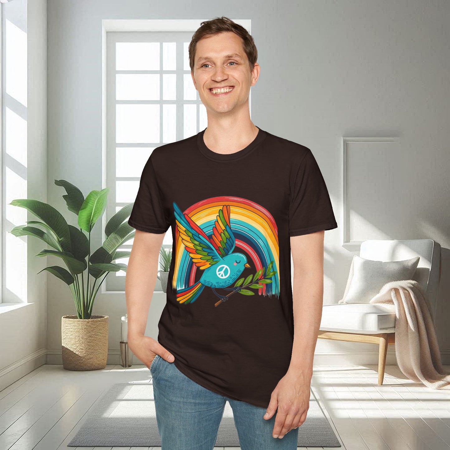 Oiseau de la paix | T-shirt doux unisexe