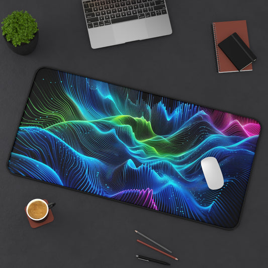 Sound Waves Digital Waveform | Desk Mat