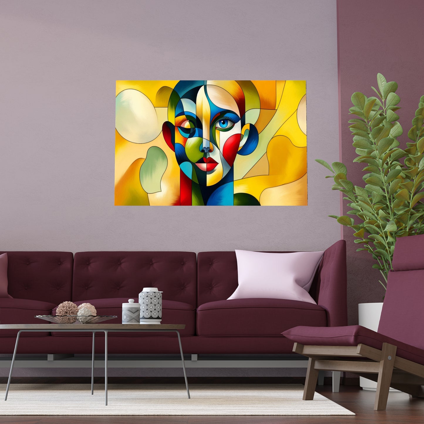 Modern Art | Indoor and Outdoor Silk Poster