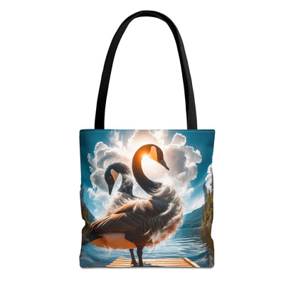 Canadian Geese On A Pier | Tote Bag