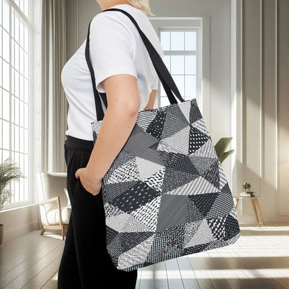 Black, White Abstract Shapes | Tote Bag