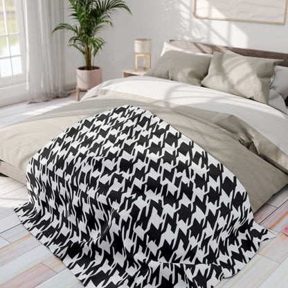 Houndstooth Pattern | Arctic Fleece Blanket