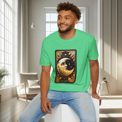 La carte de tarot de la lune | T-shirt doux unisexe