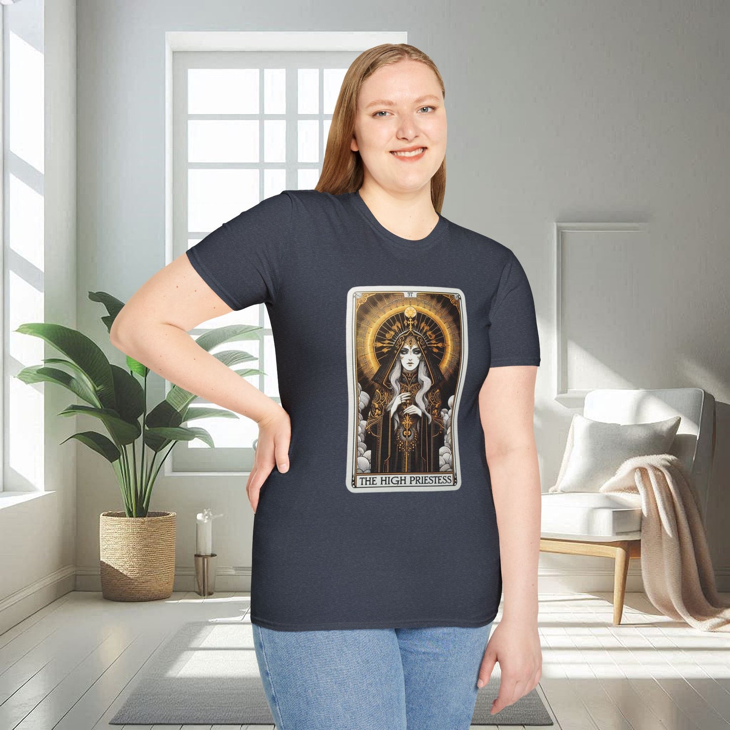 Le Tarot de la Grande Prêtresse | T-shirt unisexe doux