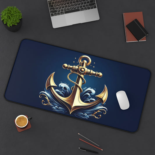 Anchor | Navy Theme | Desk Mat