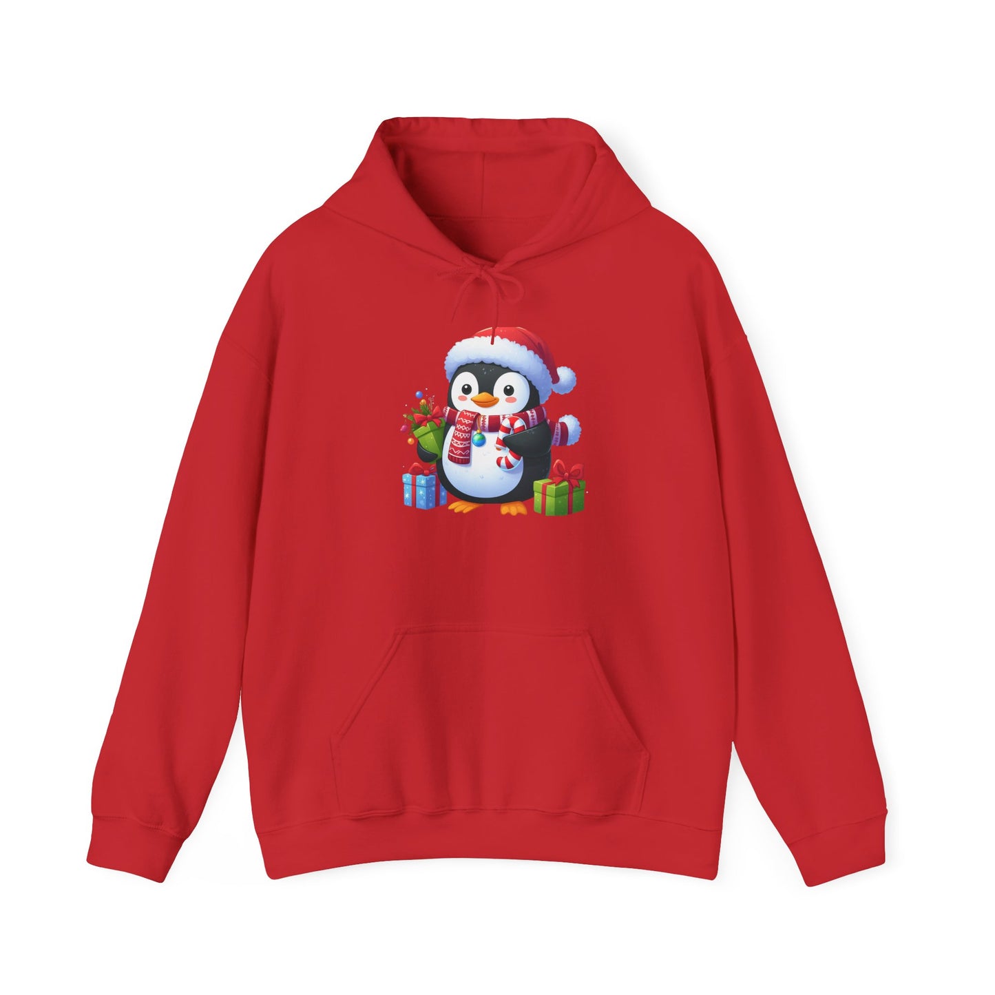 Penguin with Gifts | Unisex Heavy Blend™ Hooded Sweatshirt