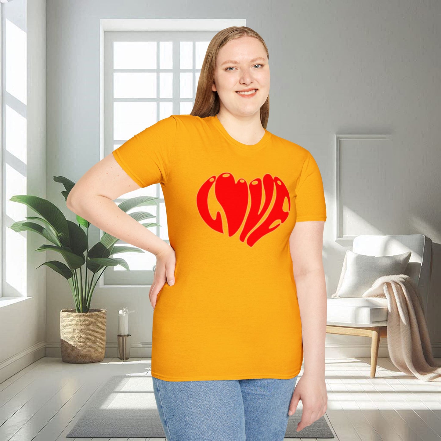 Cœur d'amour | T-shirt doux unisexe