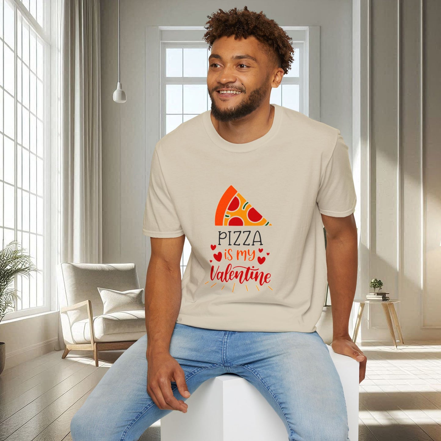 La pizza est ma Saint-Valentin | T-shirt doux unisexe