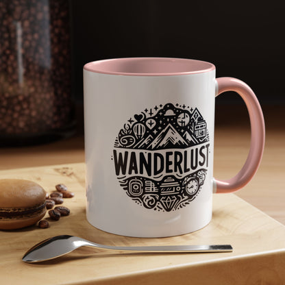 Wanderlust for the Travelling Soul | Accent Coffee Mug (11, 15oz)