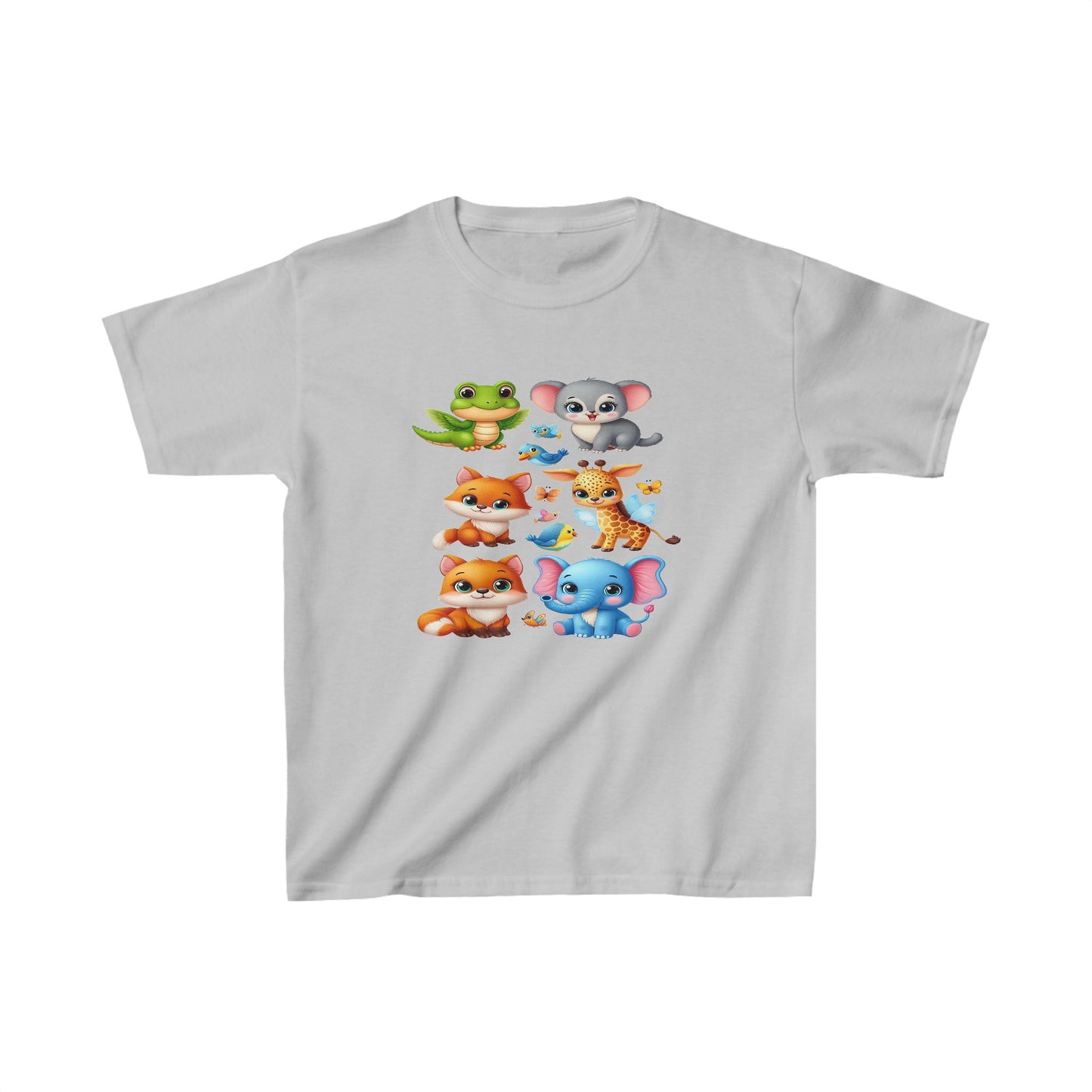 Animales bebés | Camiseta de algodón pesado para niños