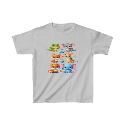 Animales bebés | Camiseta de algodón pesado para niños