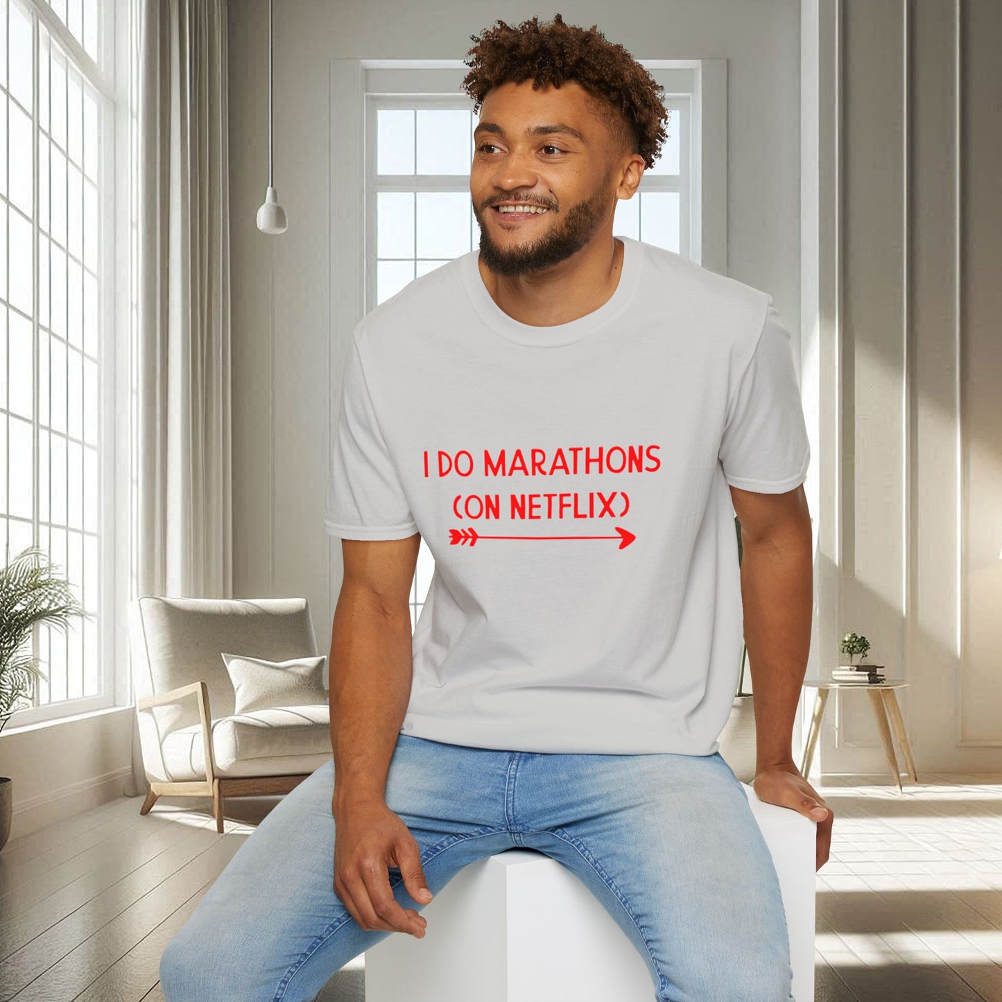 I do Marathons on Netflix | Unisex Soft T-shirt