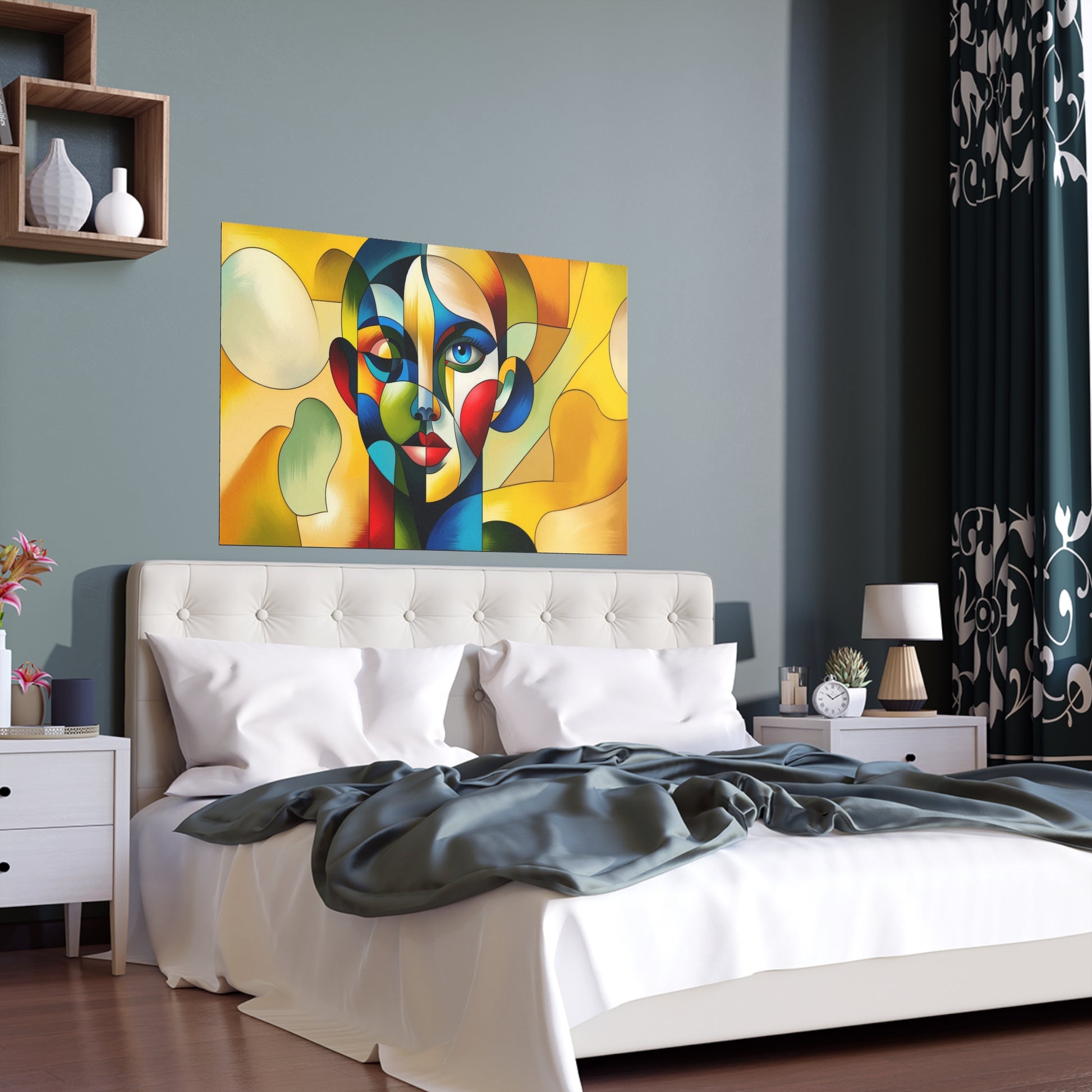 Modern Art | Indoor and Outdoor Silk Poster