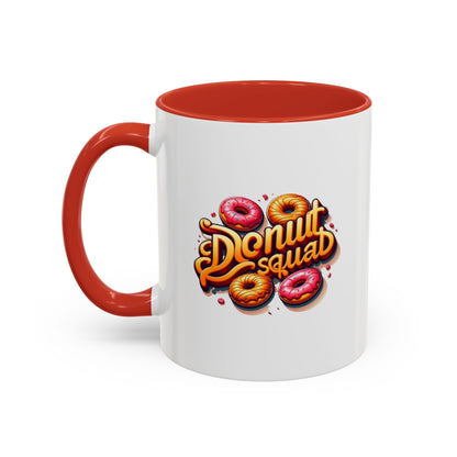 Taza de café con acento de Donut Squad (11 oz y 15 oz)