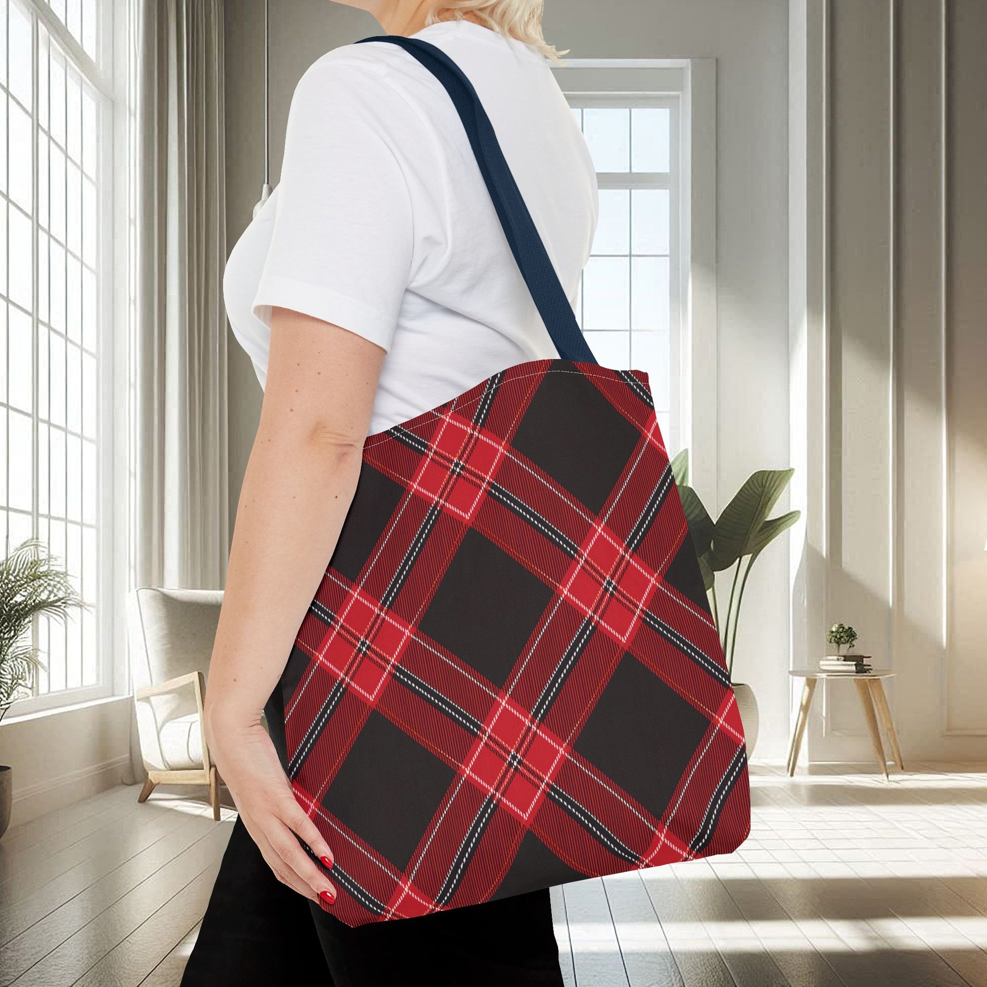 Red, Black Flannel Pattern | Tote Bag