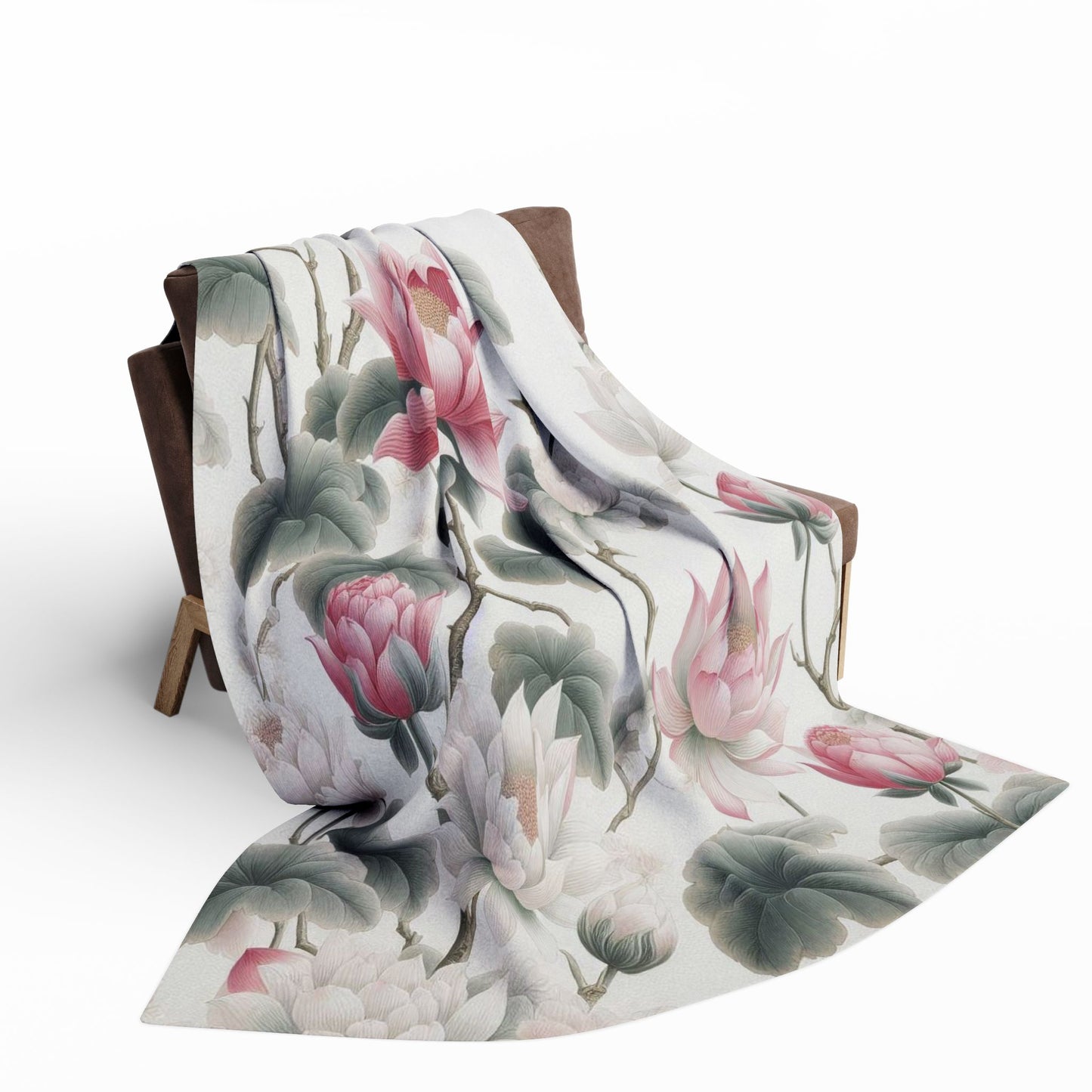 Full Bloom Lotuses | Arctic Fleece Blanket