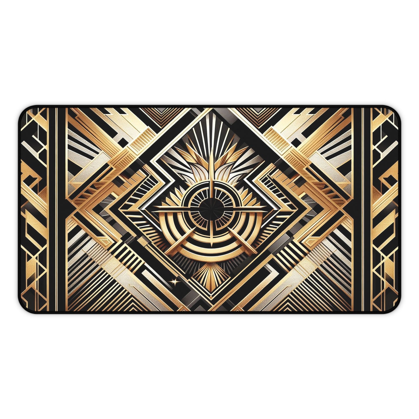 Geometric Gold Pattern | Desk Mat