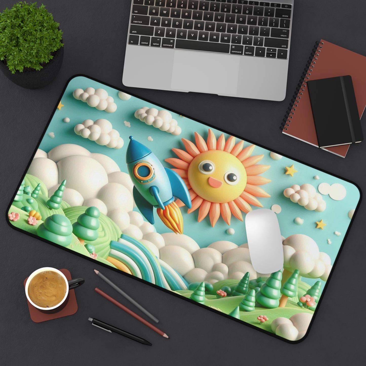 3D Effect Scenery for Kids | Desk Mat