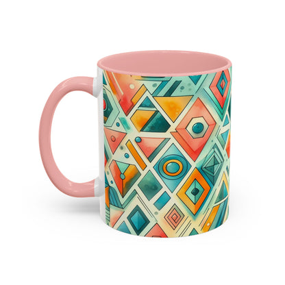 Abstract Geometric Pattern | Accent Coffee Mug (11oz)