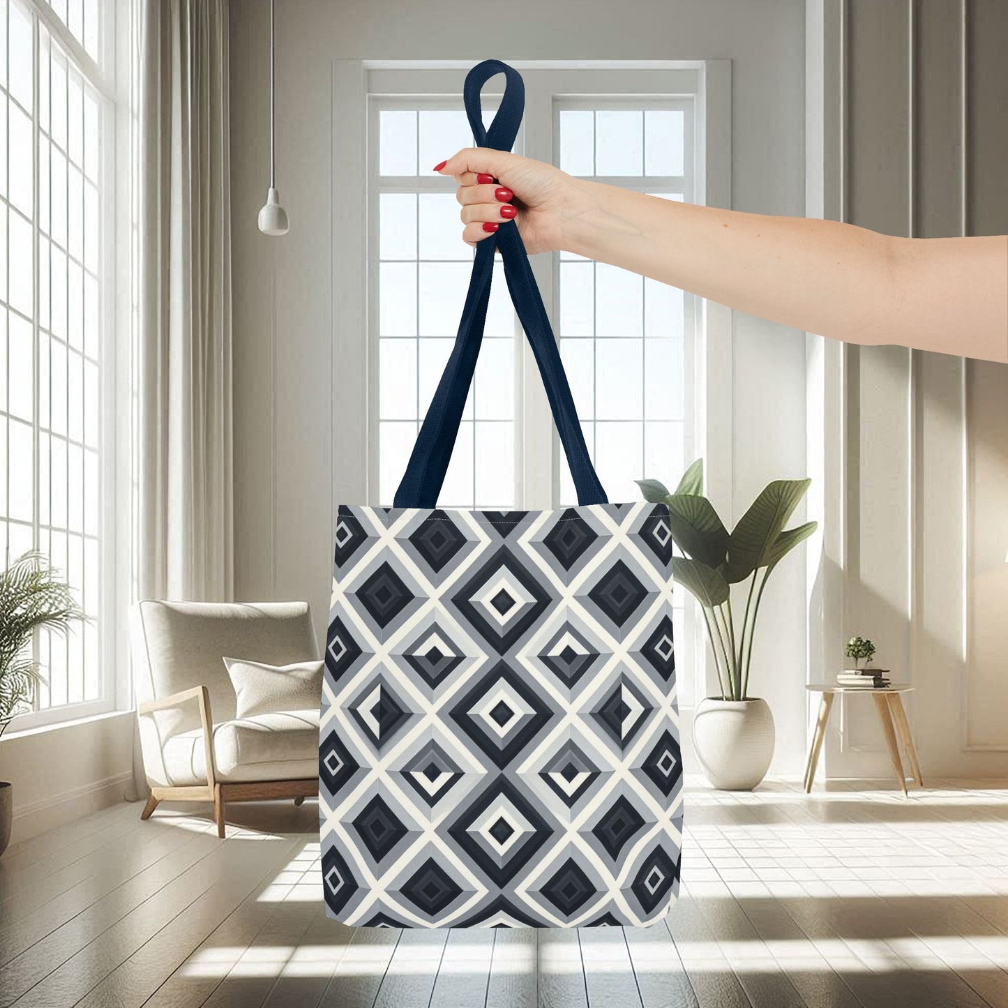 3D Geometric Pattern | Tote Bag