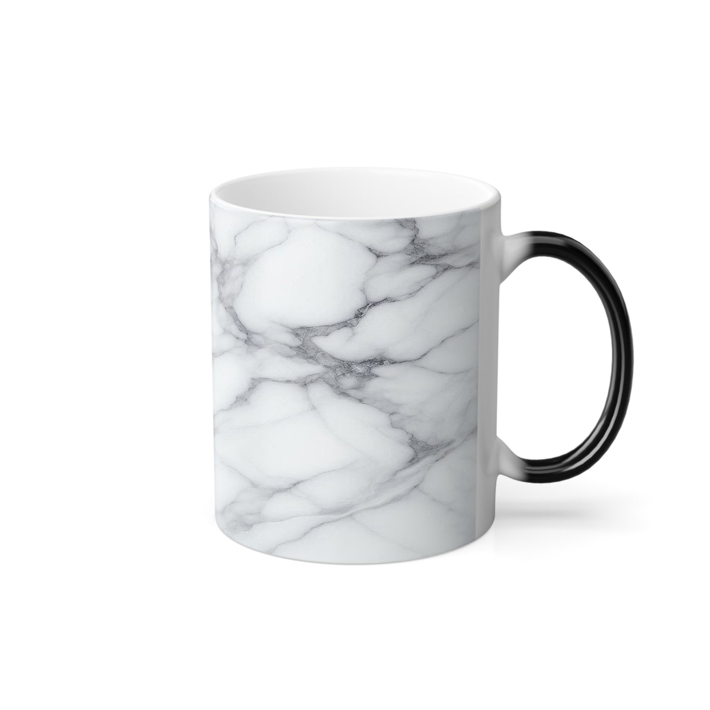 Taza con diseño de mármol que cambia de color, 11 oz