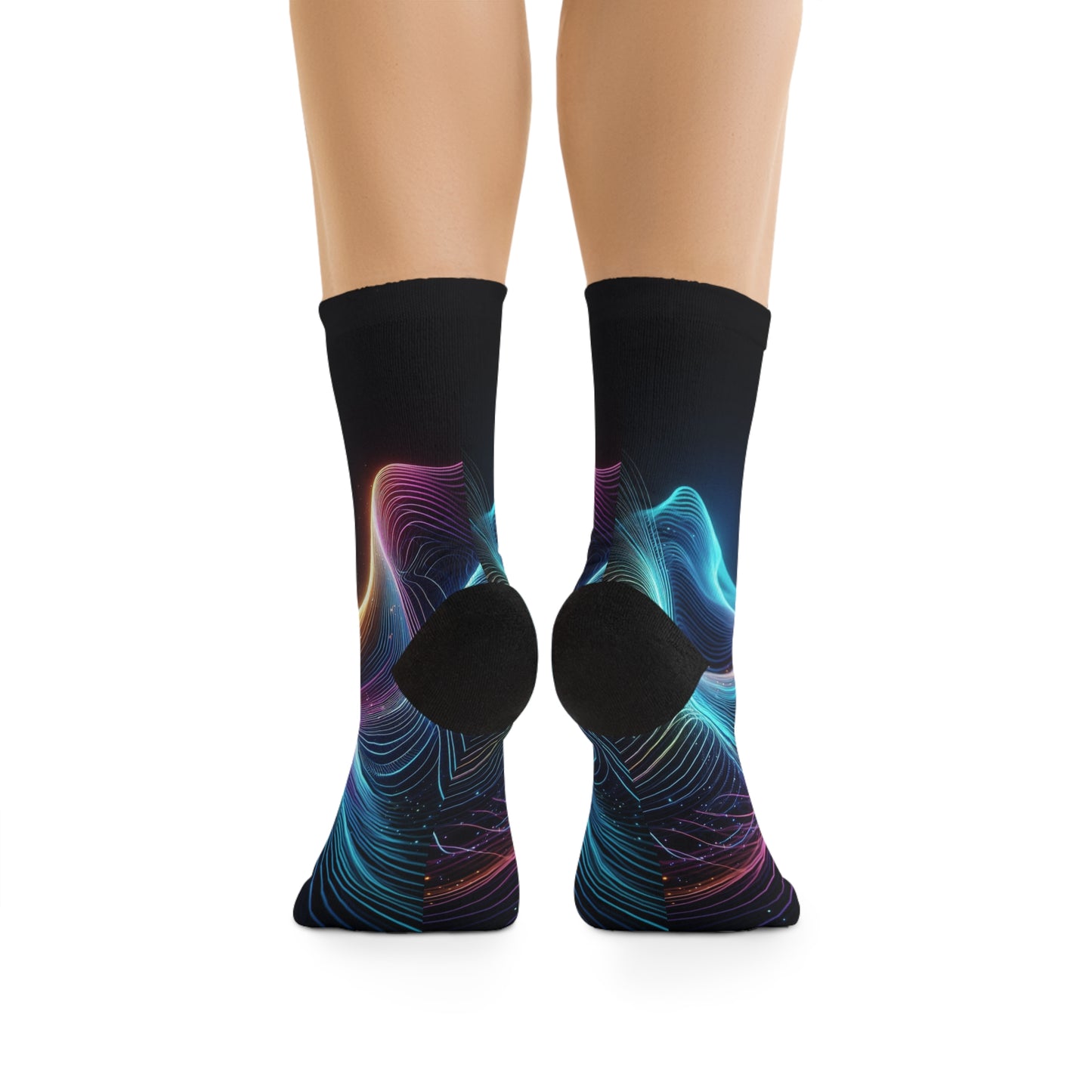 Motifs de vagues lumineuses | Chaussettes confortables