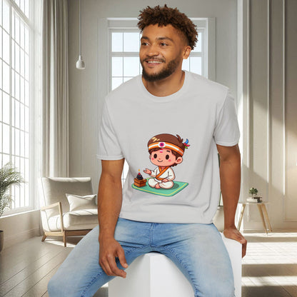 Garçon spirituel animé | T-shirt doux unisexe