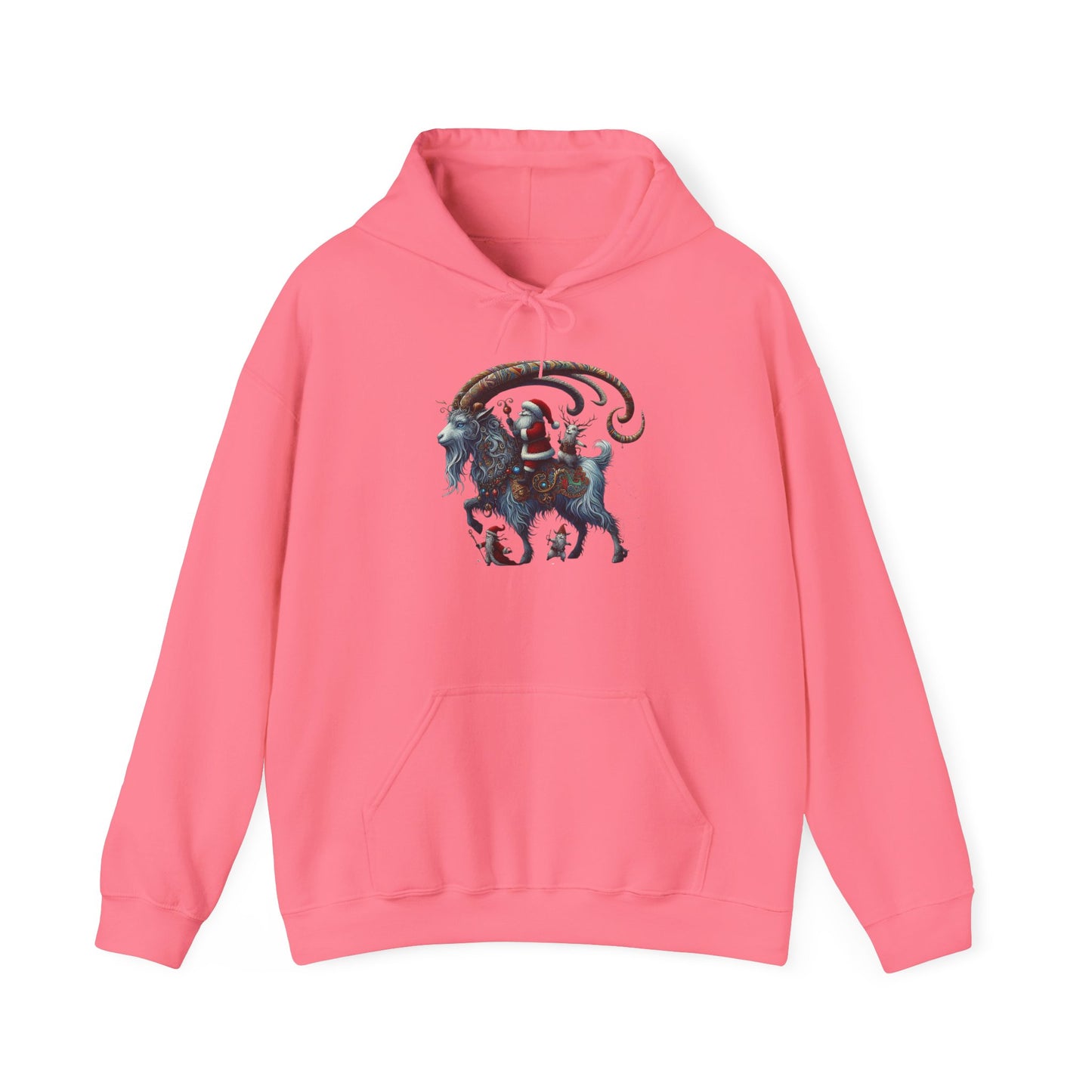 Santa on a Ram | Unisex Heavy Blend™ Hooded Sweatshirt