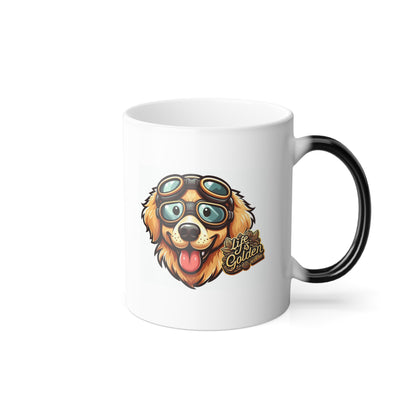 Life is Golden with a Golden Retriever | Color Morphing Mug, 11oz