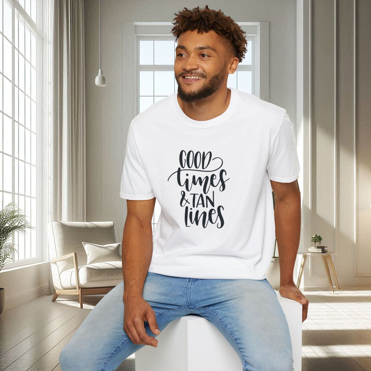 Good times Lignes de bronzage | T-shirt doux unisexe