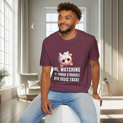 Watching My Human | Unisex Soft T-shirt