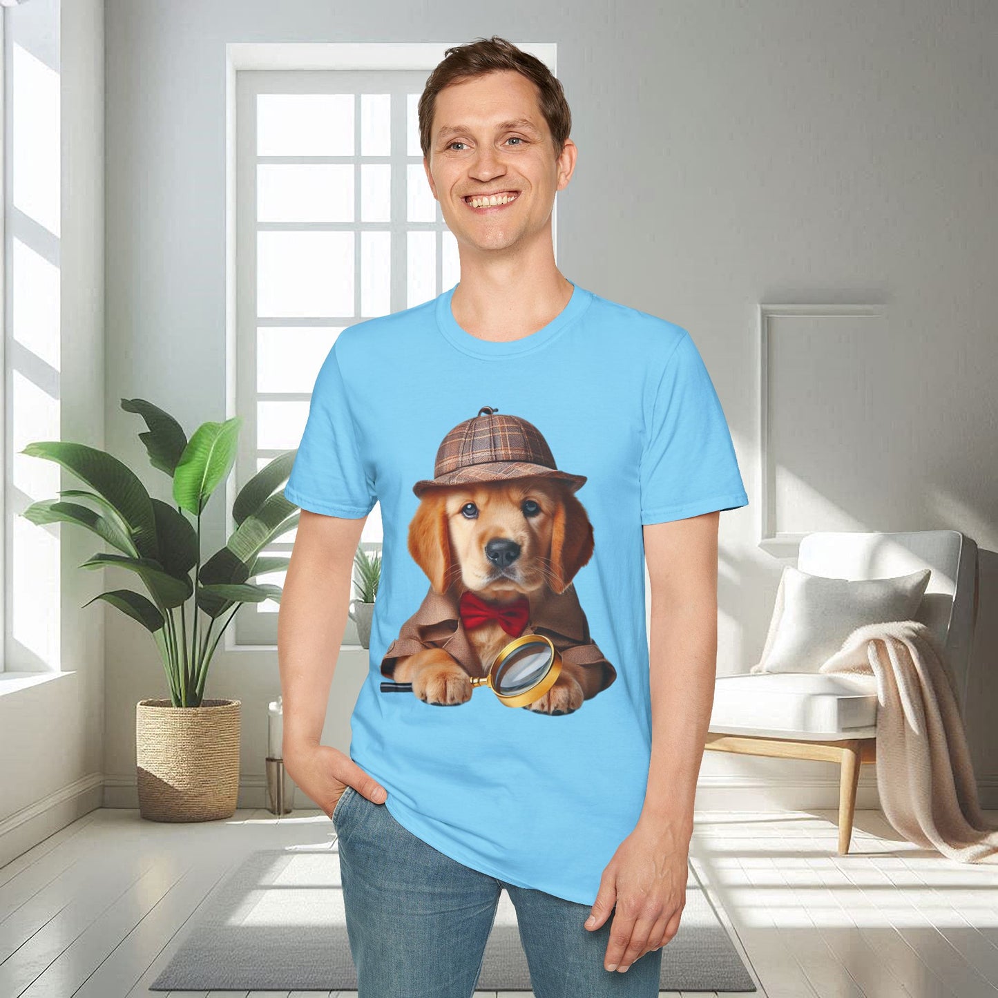 Detective Dog | Unisex Soft T-shirt