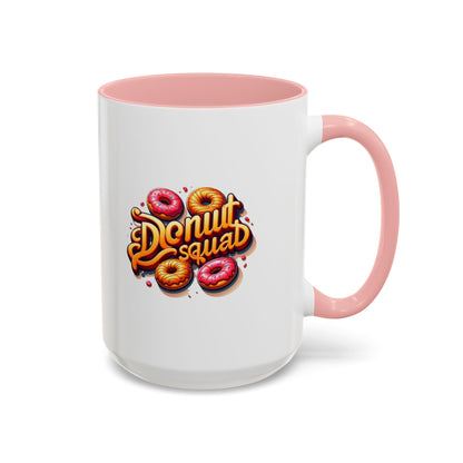 Taza de café con acento de Donut Squad (11 oz y 15 oz)