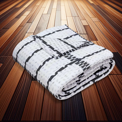 Graph Check Pattern | Arctic Fleece Blanket