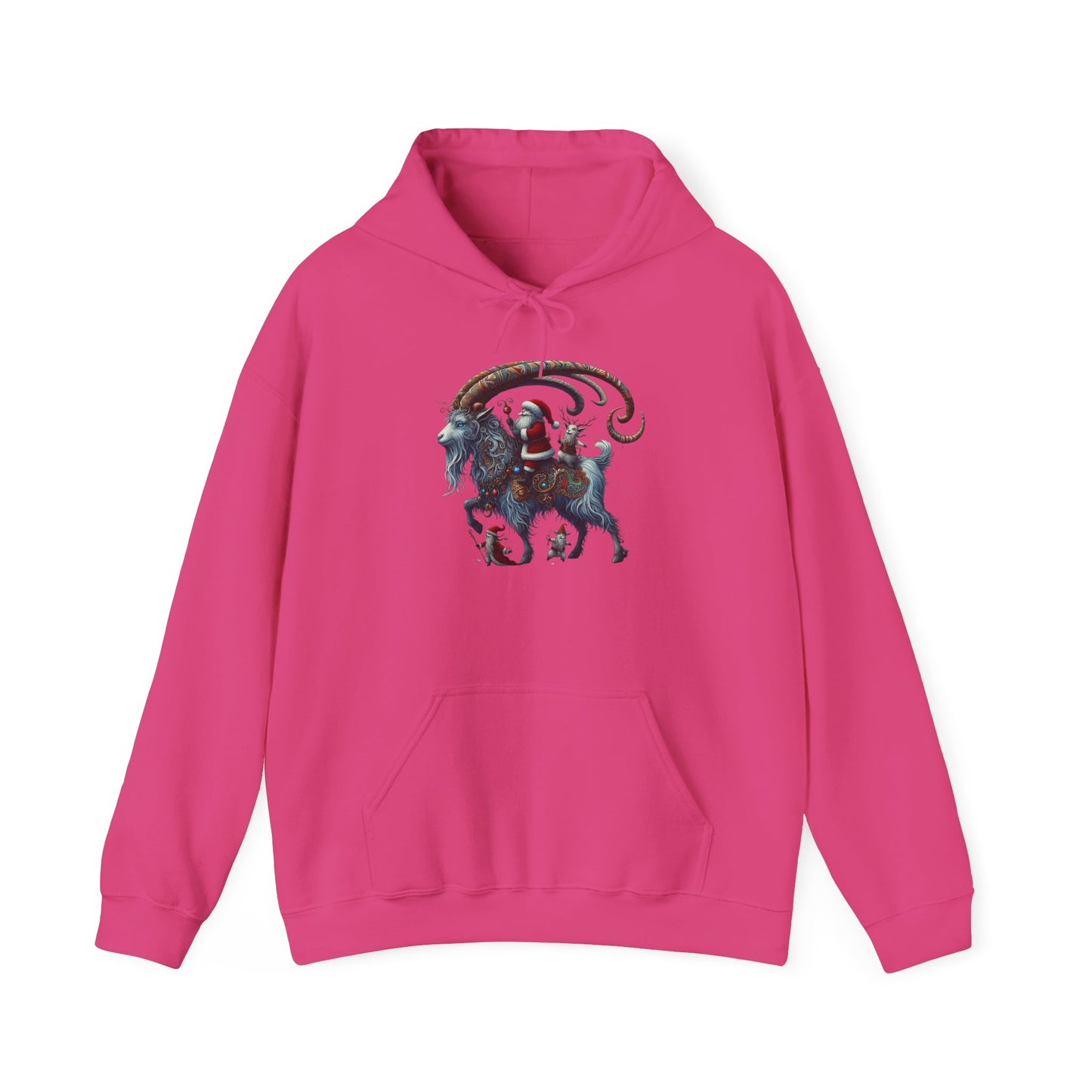 Santa on a Ram | Unisex Heavy Blend™ Hooded Sweatshirt