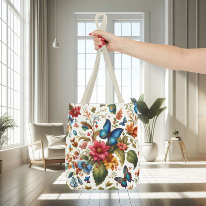 Flowers and Butterflies | Tote Bag