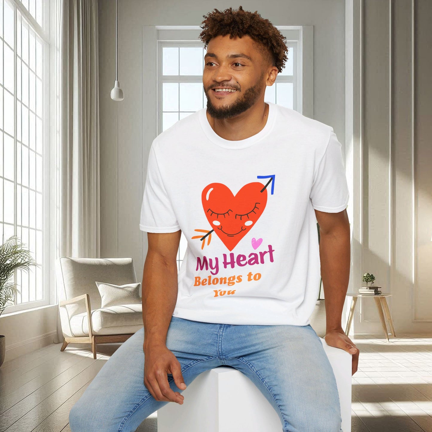 Mon cœur t'appartient | T-shirt doux unisexe